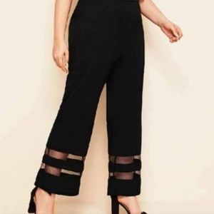 Womens Sheer Hem Pants